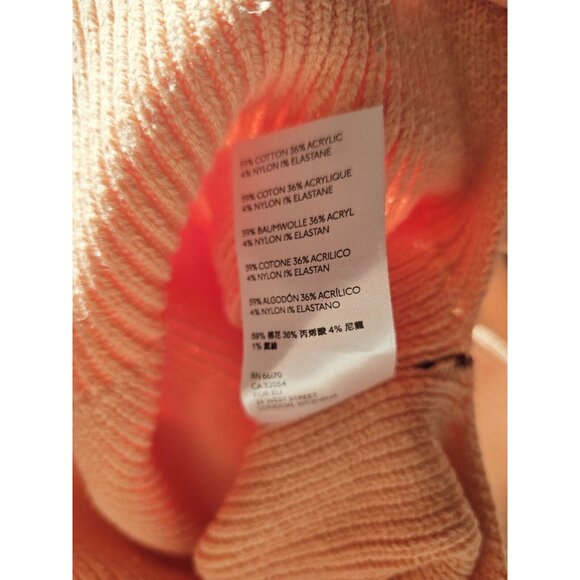 Free People Easy Street Cotton Blend Colorblock Knit Oversize Sweater Jumper M - Picture 10 of 11